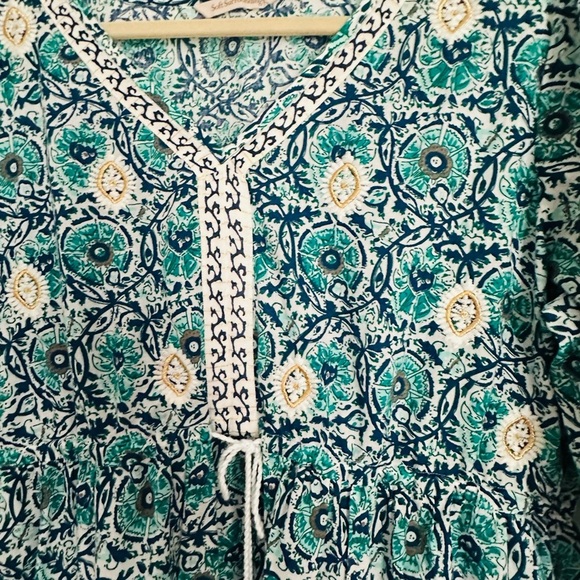 Soft Surroundings embroidered Blue Floral Dress - Picture 7 of 11